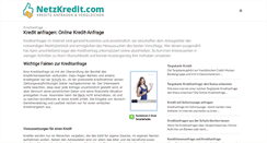 Desktop Screenshot of netzkredit.com